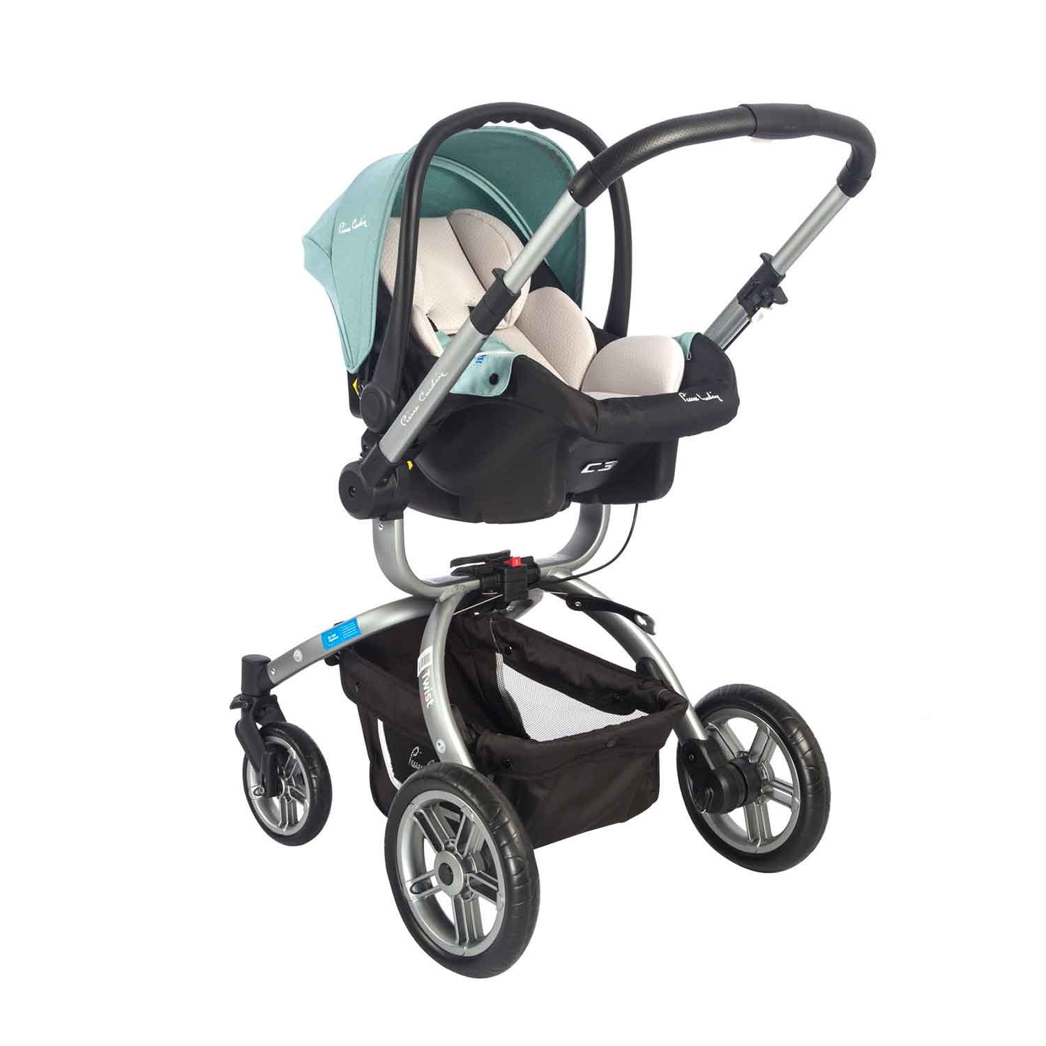 Pierre Cardin Twist +Plus Travel Sistem Bebek Arabası Gri