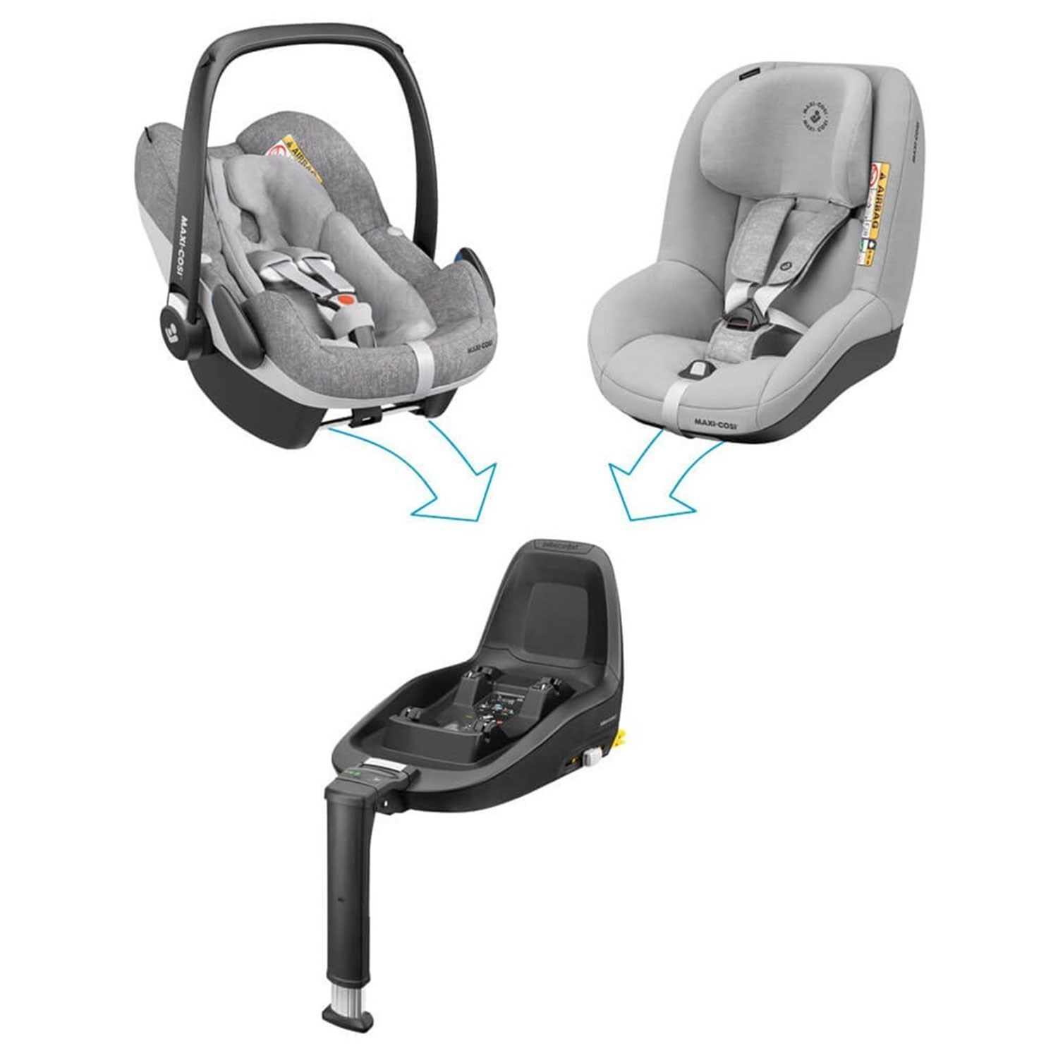 Maxi Cosi Pearl Smart I-Size Bebek Oto Koltuğu Nomad Grey