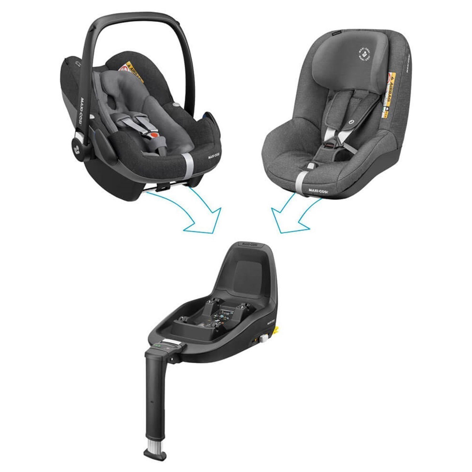 Maxi Cosi Pearl Smart I-Size Bebek Oto Koltuğu Sparkling Grey