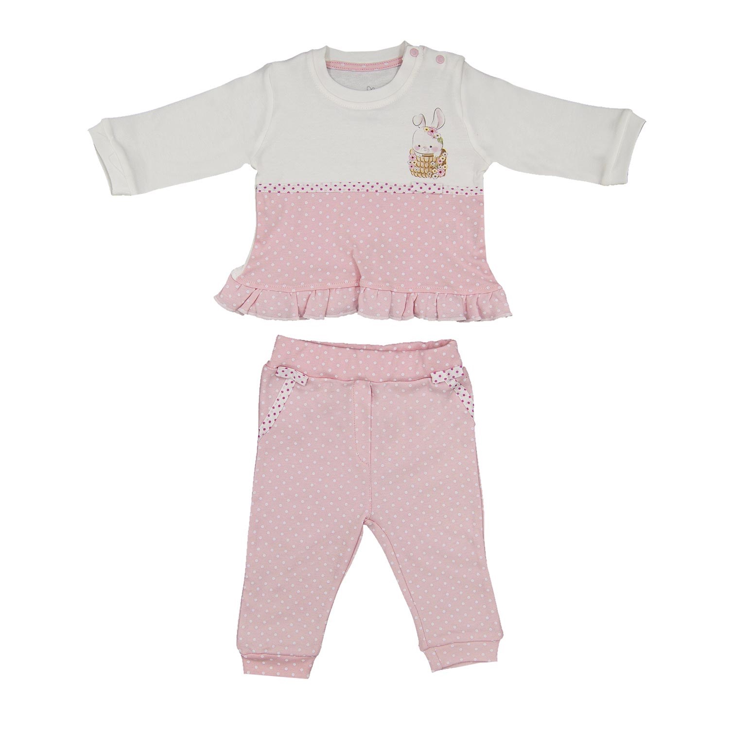 Bebengo Tavşanlı 2'li Bebek Takımı TKK5032 Pembe
