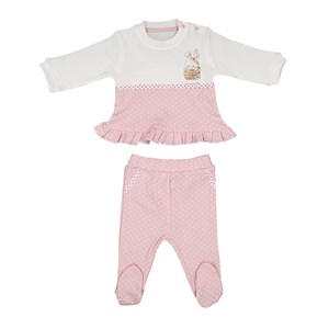 Bebengo Tavşanlı 2'li Bebek  Takımı TKK5036 Pembe
