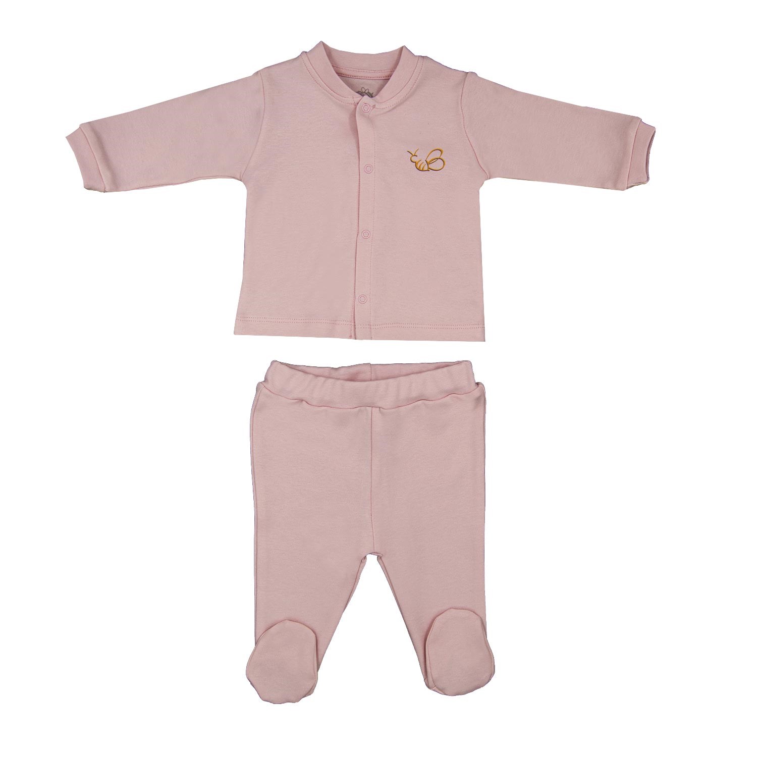 Bebengo Arılı 2'li Bebek Takımı TKU5006 Pembe