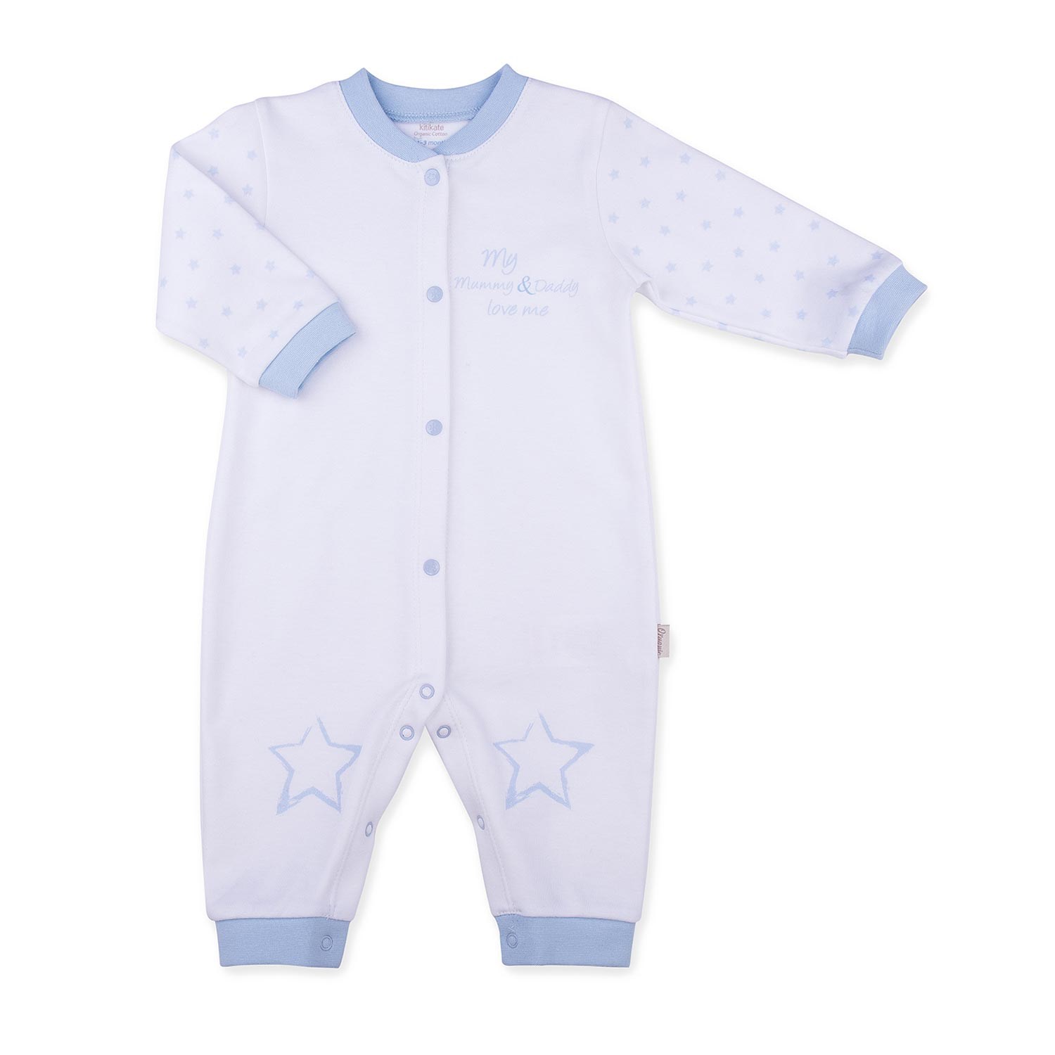 Kitikate Love Me Bebek Tulumu S14815 Beyaz-Mavi