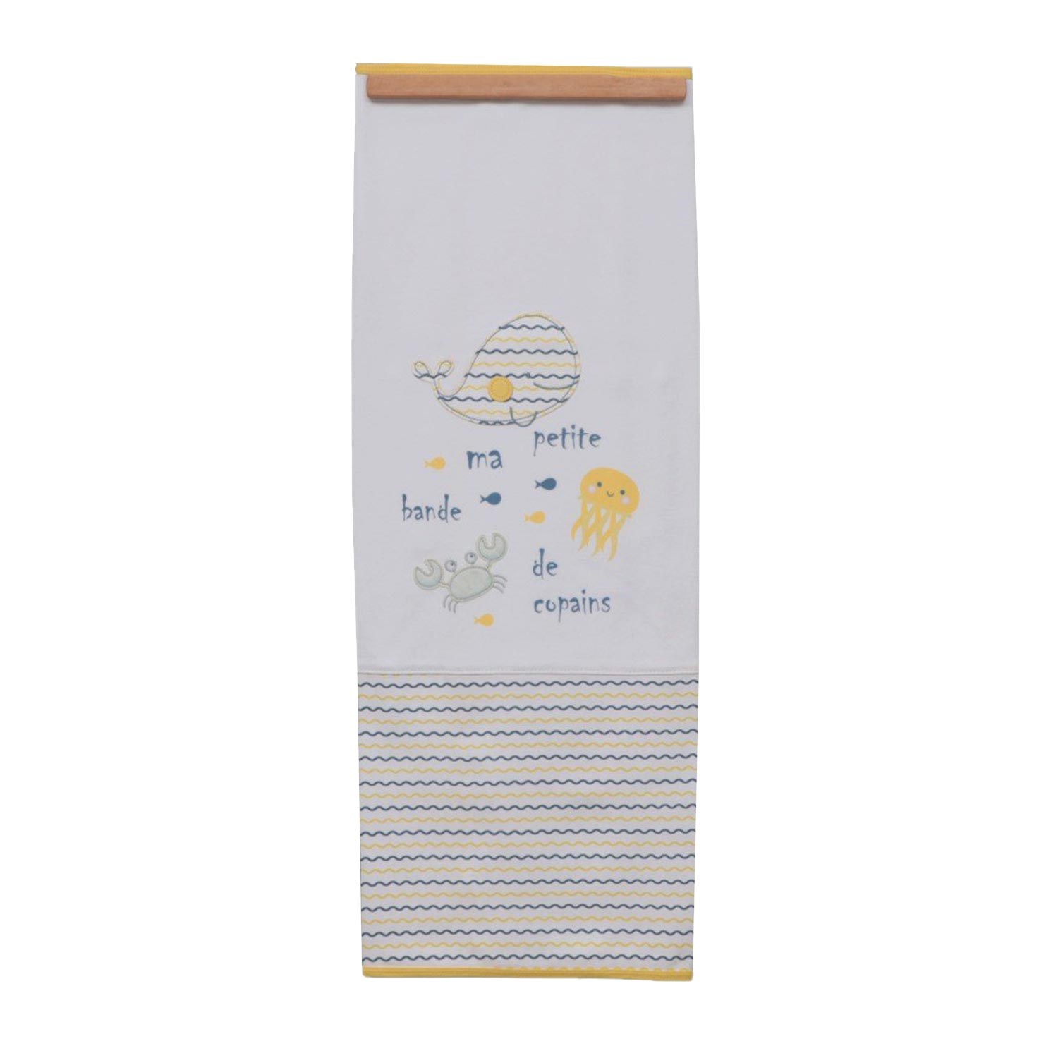 Bebitof Balina Desenli Bebek Battaniyesi 95051 Beyaz