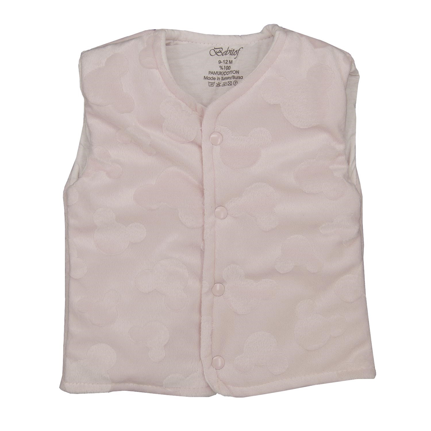 Bebitof Velboa Bebek Yeleği 60018 Pembe