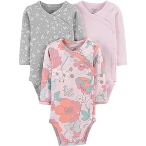 Carter's Layette 3'lü Bebek  Body 1I711010 Pembe