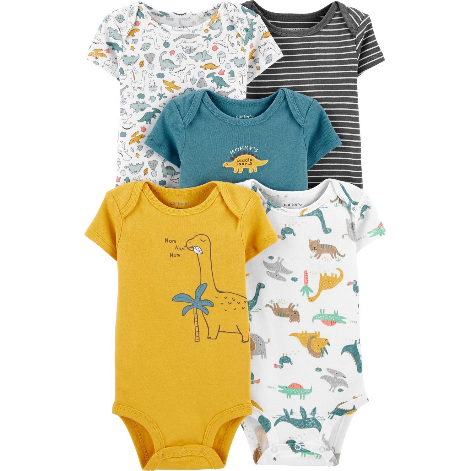 Carter's Layette 5'li  Bebek Body 1I731110 Çok Renkli