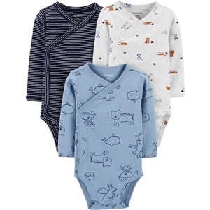 Carter's Layette 3'lü Bebek Body 1I733110 Çok Renkli