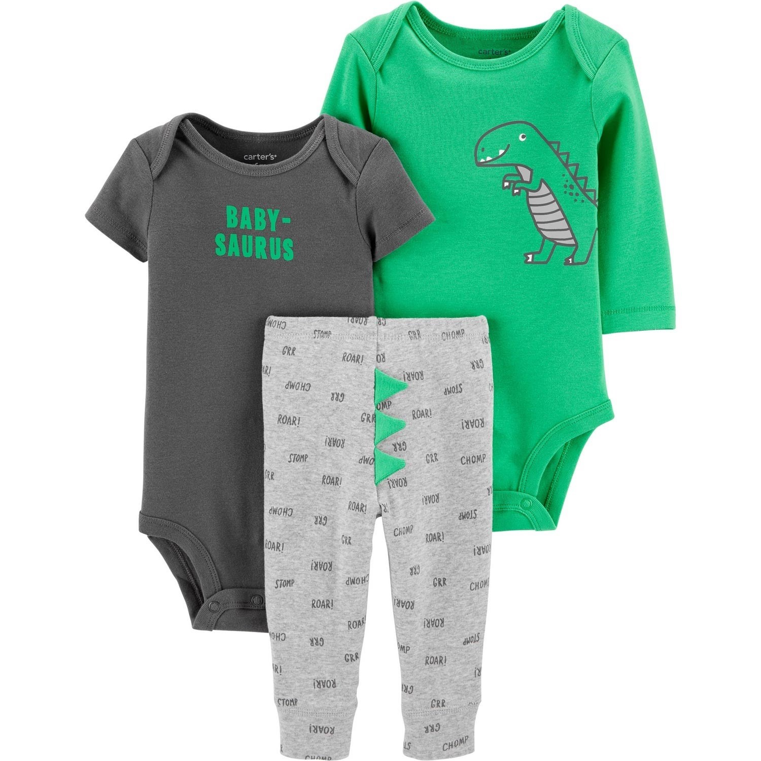 Carter's Layette 3'lü Bebek Takımı 1I950810 Yeşil