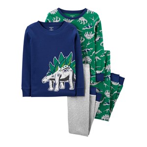 Carter's 4'lü Çocuk  Pijama Takımı 3J085510 Lacivert-Yeşil