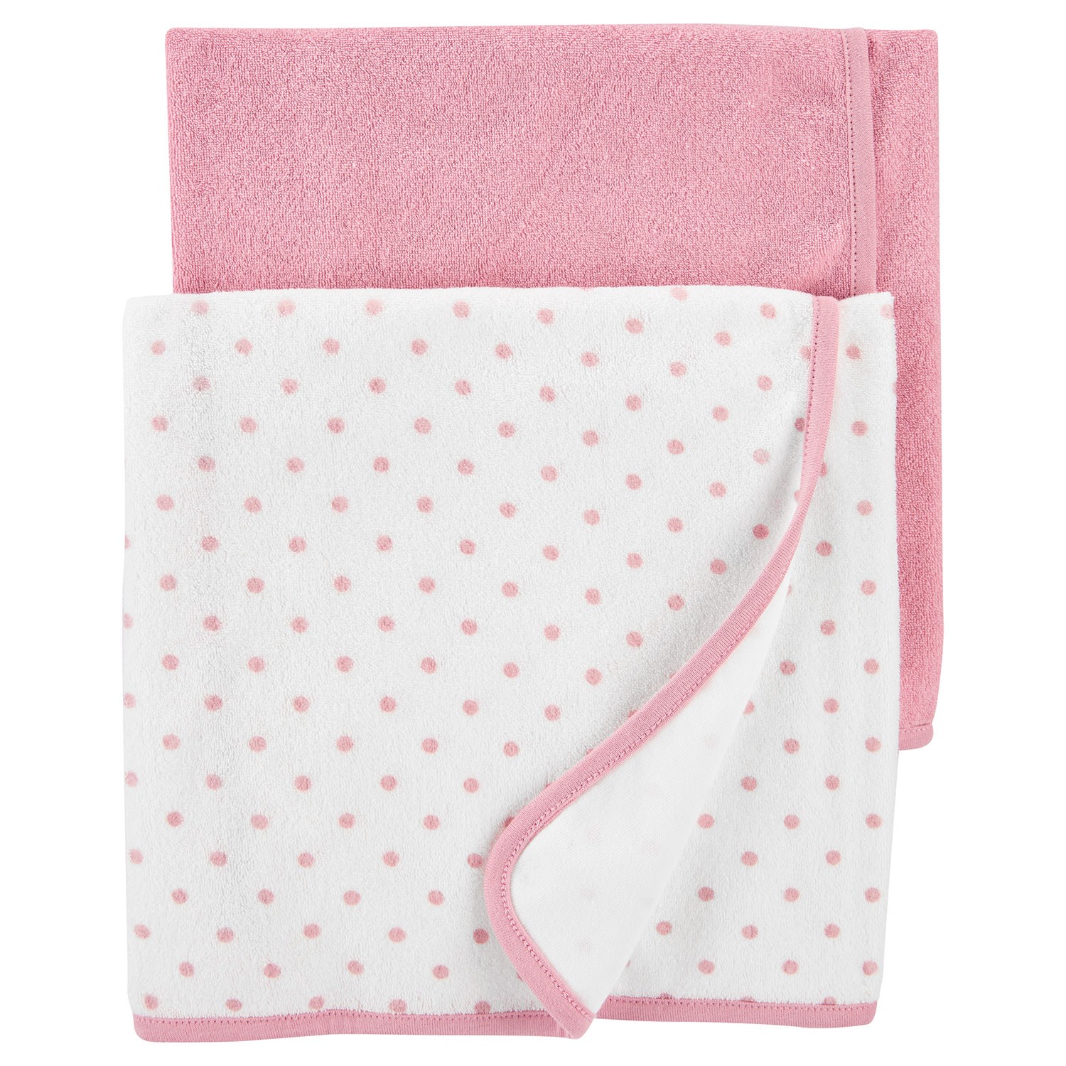 Carter's Layette 2'li Bebek Havlusu 74x74 Pembe