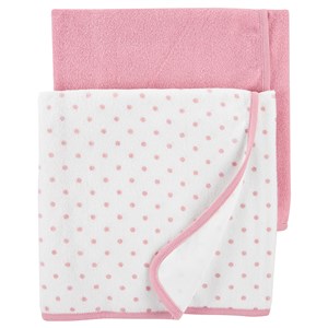 Carter's Layette 2'li Bebek Havlusu 74x74 Pembe