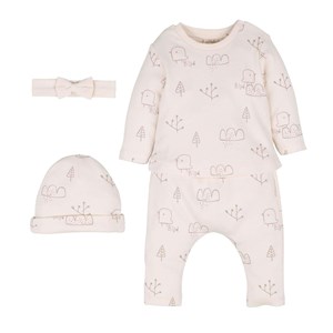 İdilbaby Organik 4'lü Bebek Takımı 13972 Ekru