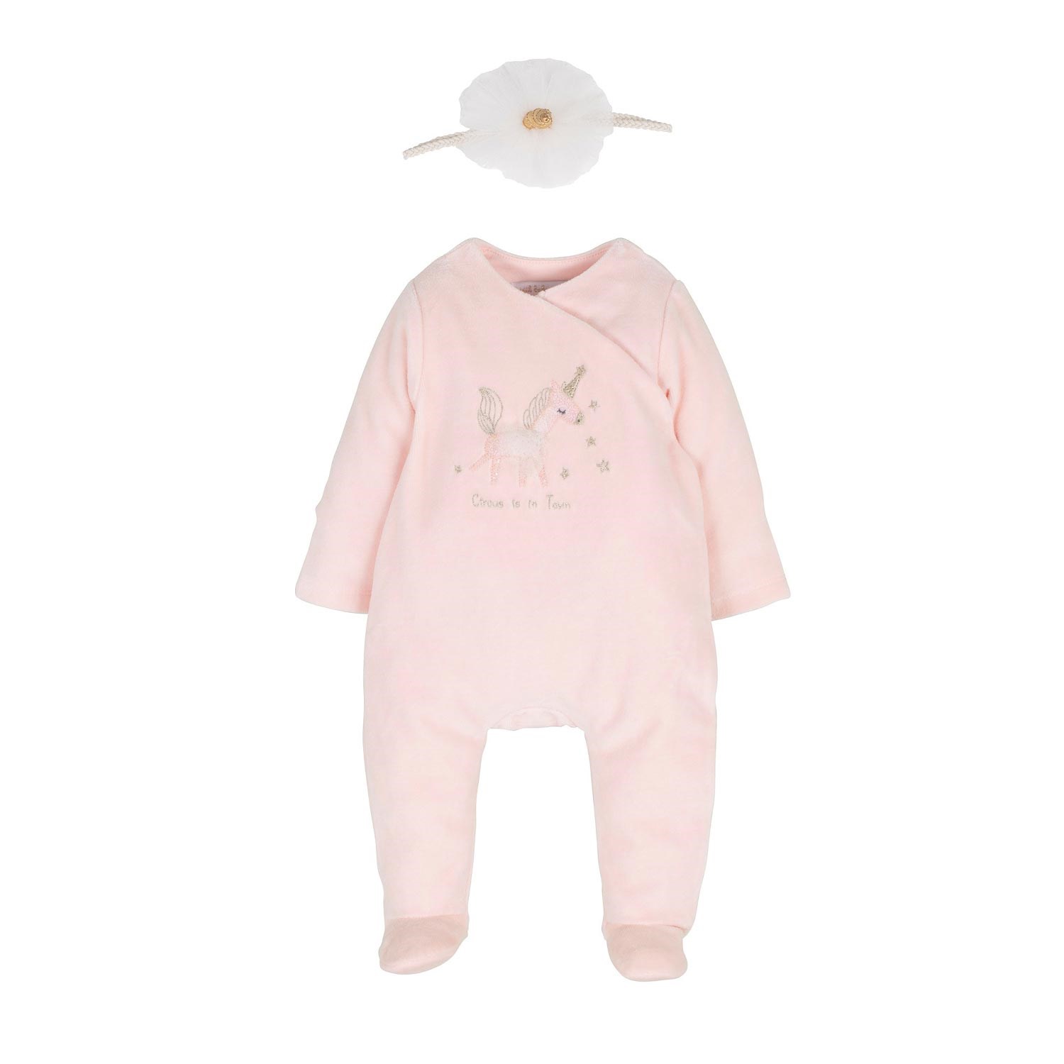 İdilbaby Patikli Bebek Tulumu 14134 Somon