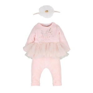 İdilbaby Unicorn 3'lü Bebek Takımı 14137 Somon