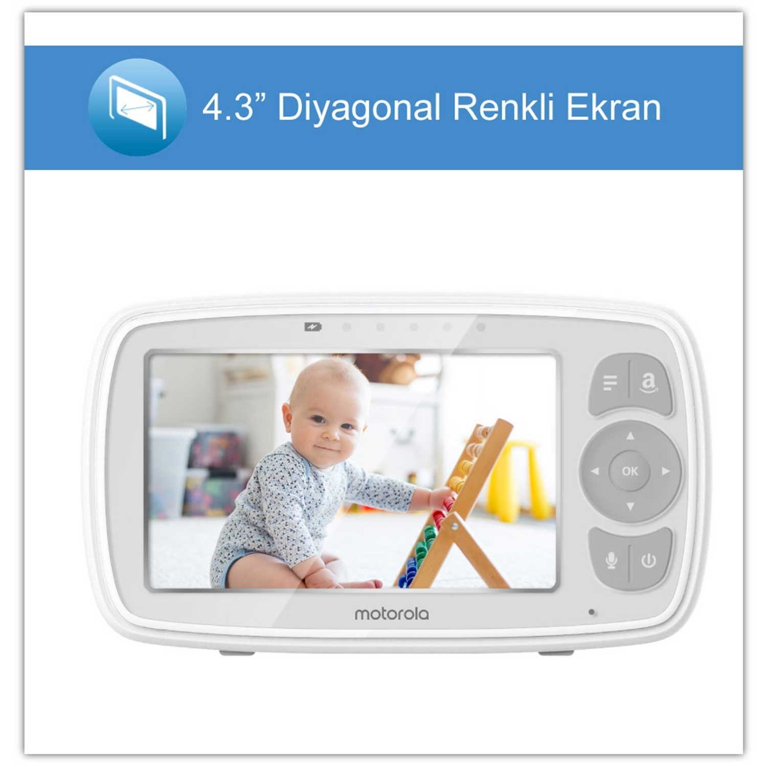 Motorola EASE34 4.3 İnç Lcd Ekran Dijital Bebek Kamerası 