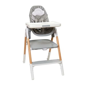 Skip Hop Basamaklı Mama Sandalyesi Beyaz-Gri