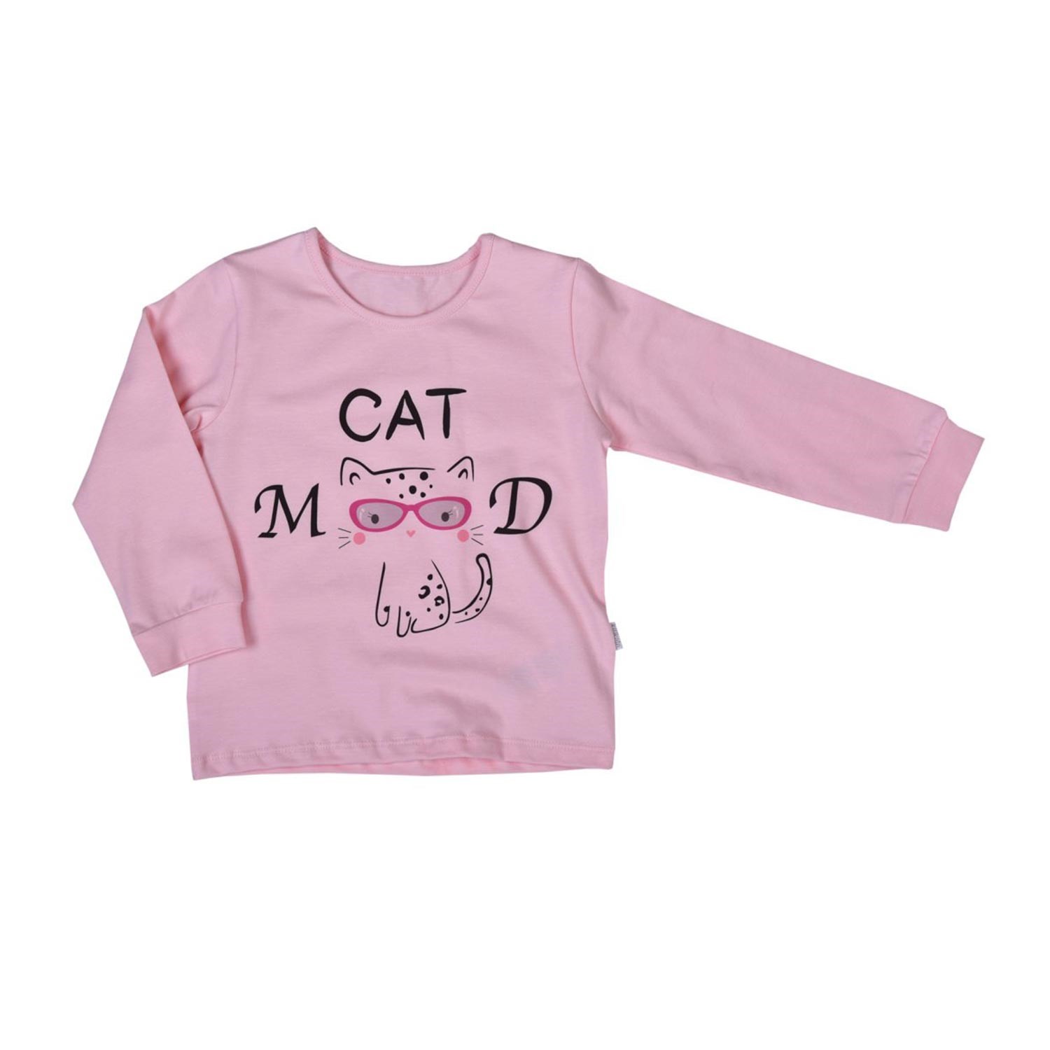 Kitikate Cat Çocuk Pijama Takımı S00644 Beyaz-Pembe