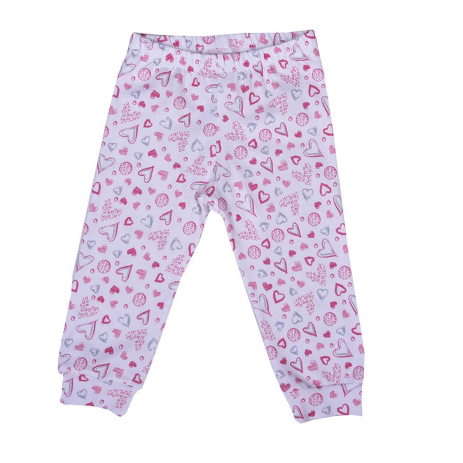 Kitikate Cat Çocuk Pijama Takımı S00644 Beyaz-Pembe