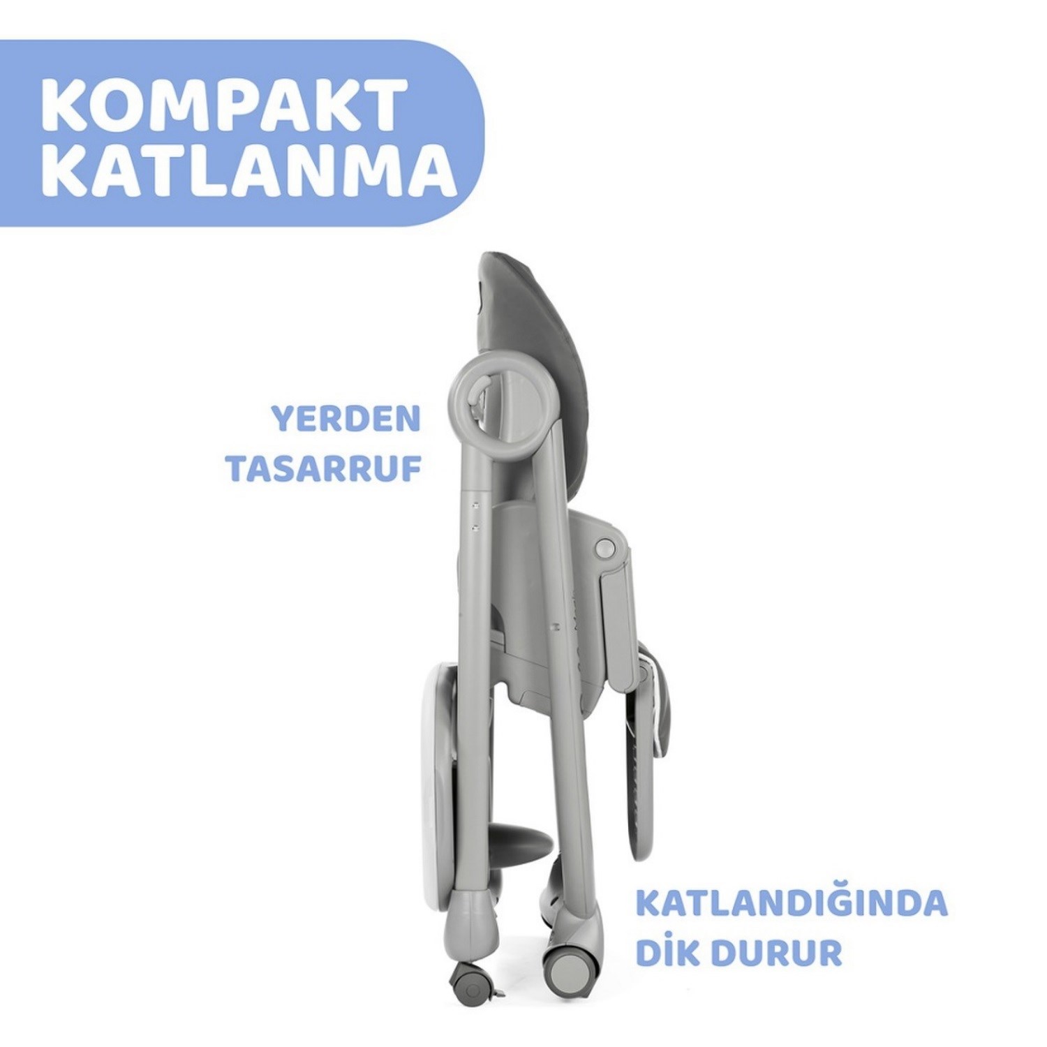 Chicco Polly Magic Relax Bebek Mama Sandalyesi Grey Melange