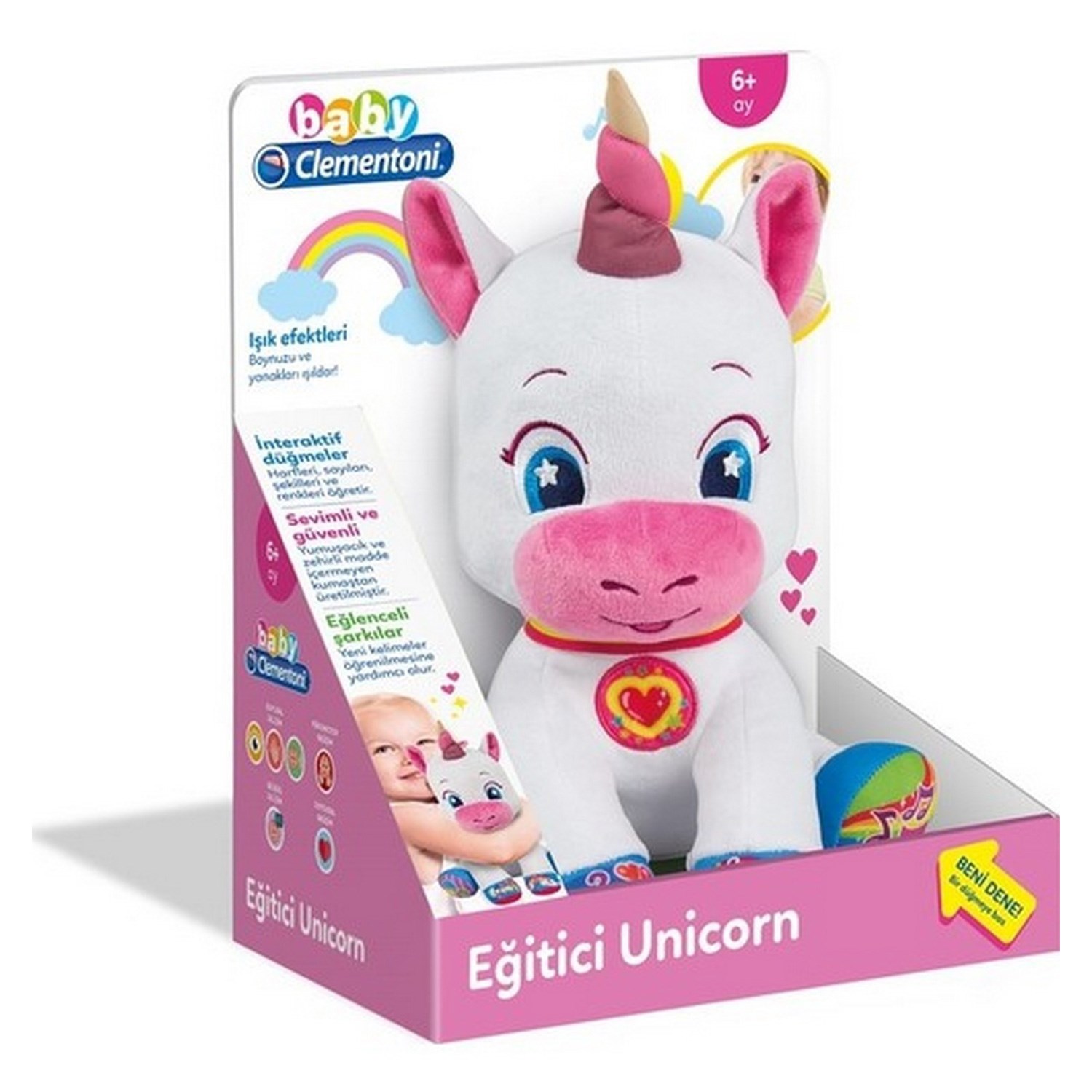 Baby Clementoni Unicorn Eğitici Oyuncak 