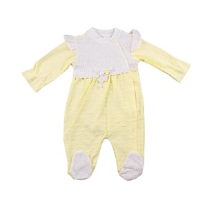 Mymio Baby Fiyonklu Patikli Bebek Tulum 2662 Sarı