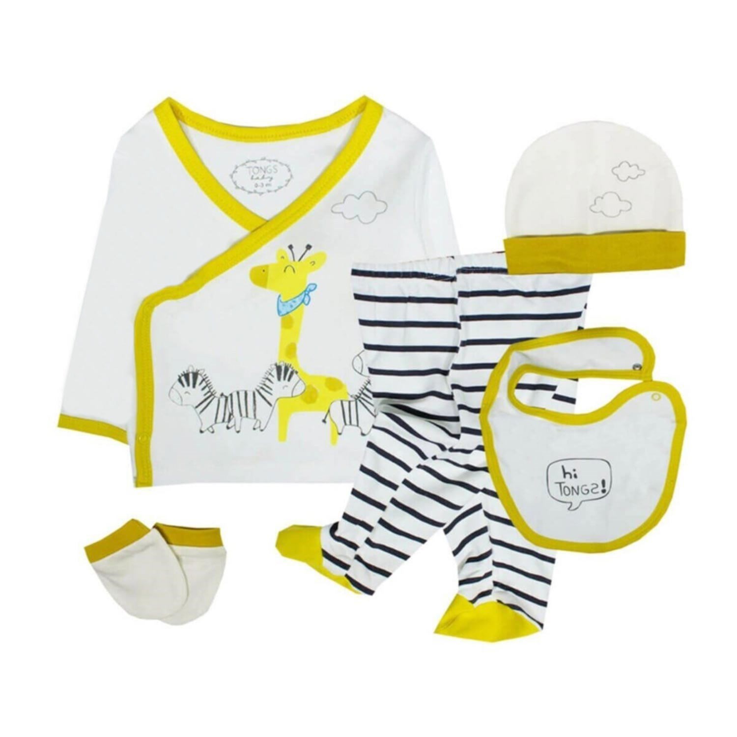 Tongs Baby Best Friend 5'li Bebek Zıbın Seti 3400 Sarı