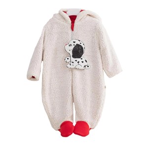 Mymio Dalmaçya Velsoft Patikli Bebek Tulumu 2769 Ekru