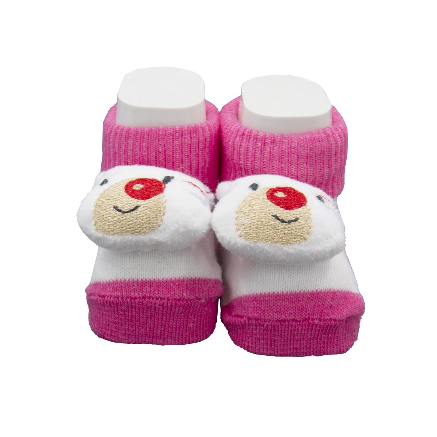 Minidamla Oyuncaklı Soket Bebek Çorap 0-3 Ay 42425 Fuşya