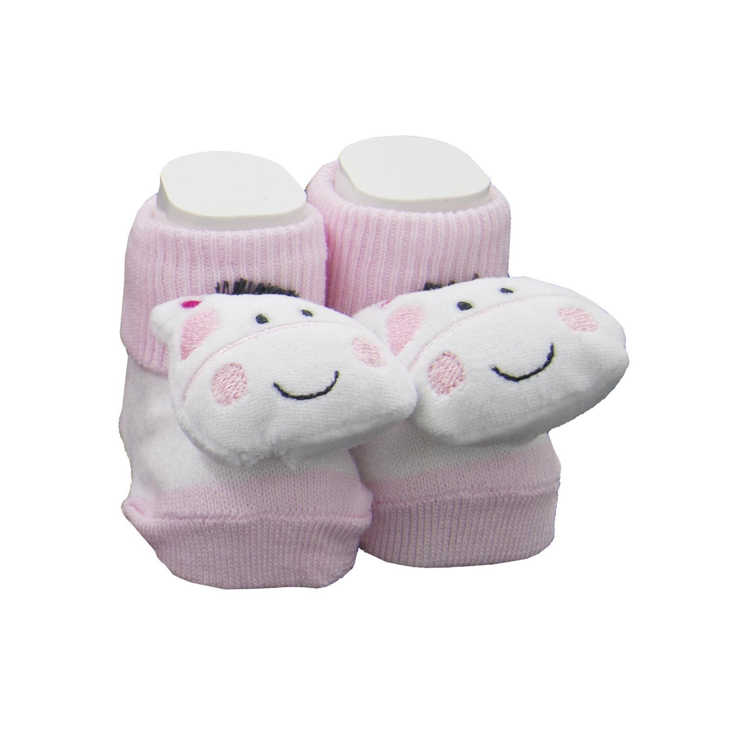 Minidamla Oyuncaklı Soket Bebek Çorap 0-3 Ay 42425 Pembe