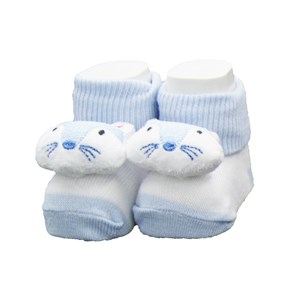Minidamla Oyuncaklı Soket Bebek Çorap 0-3 Ay 42425 Mavi