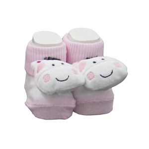 Minidamla Oyuncaklı Soket Bebek Çorap 0-3 Ay 42425 Pembe
