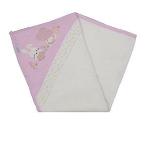 Sebi Bebe Tavşan Bebek Banyo Havlusu 80x85 cm 8508 Pembe