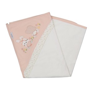 Sebi Bebe Tavşan Bebek Banyo Havlusu 80x85 cm 8508 Pudra