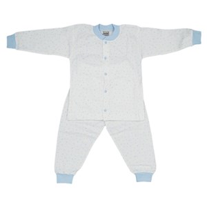 Sebi Bebe Kartanesi Bebek Pijama Takımı 2413 Krem-Mavi