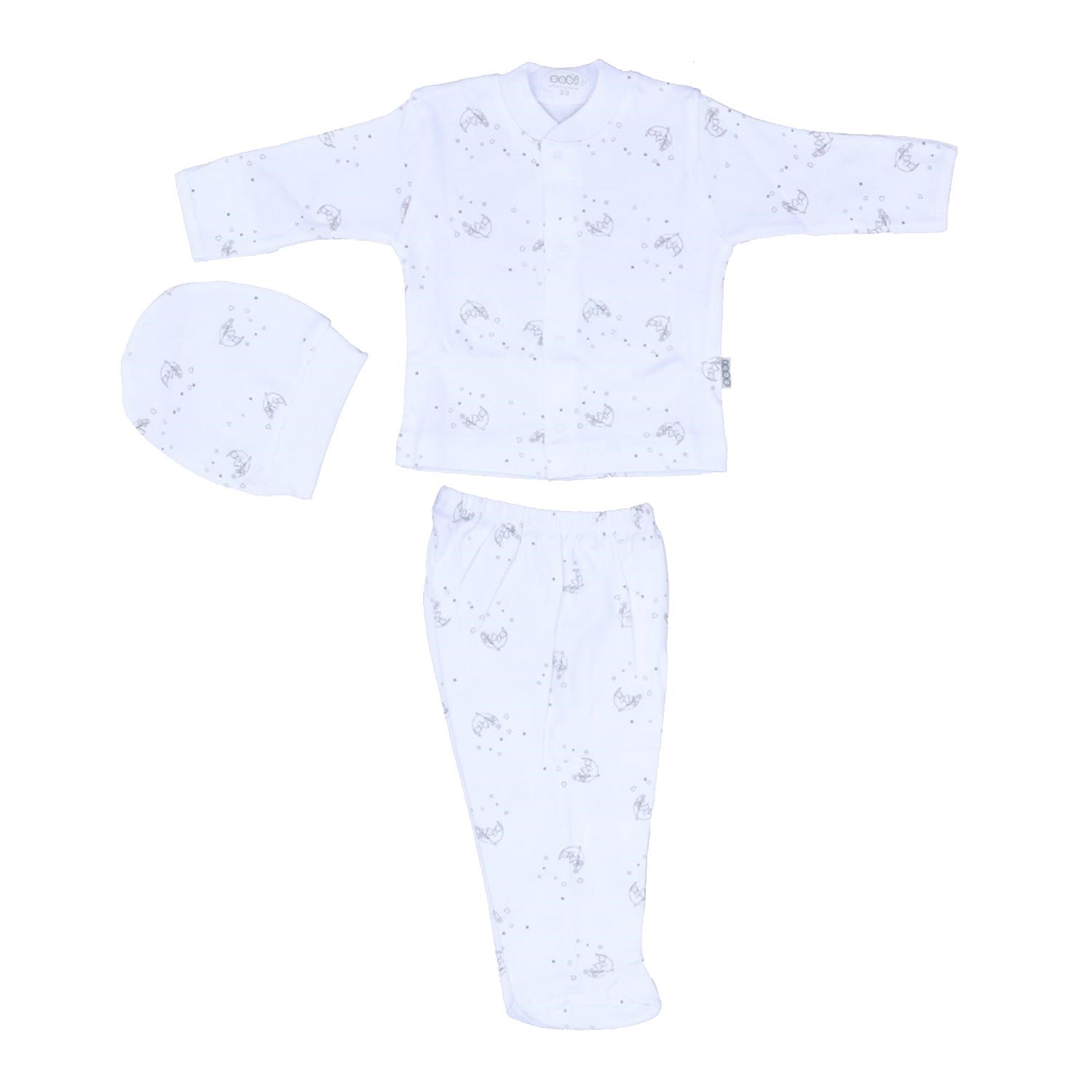 Sebi Bebe Bebek Pijama Takımı 2256 Krem
