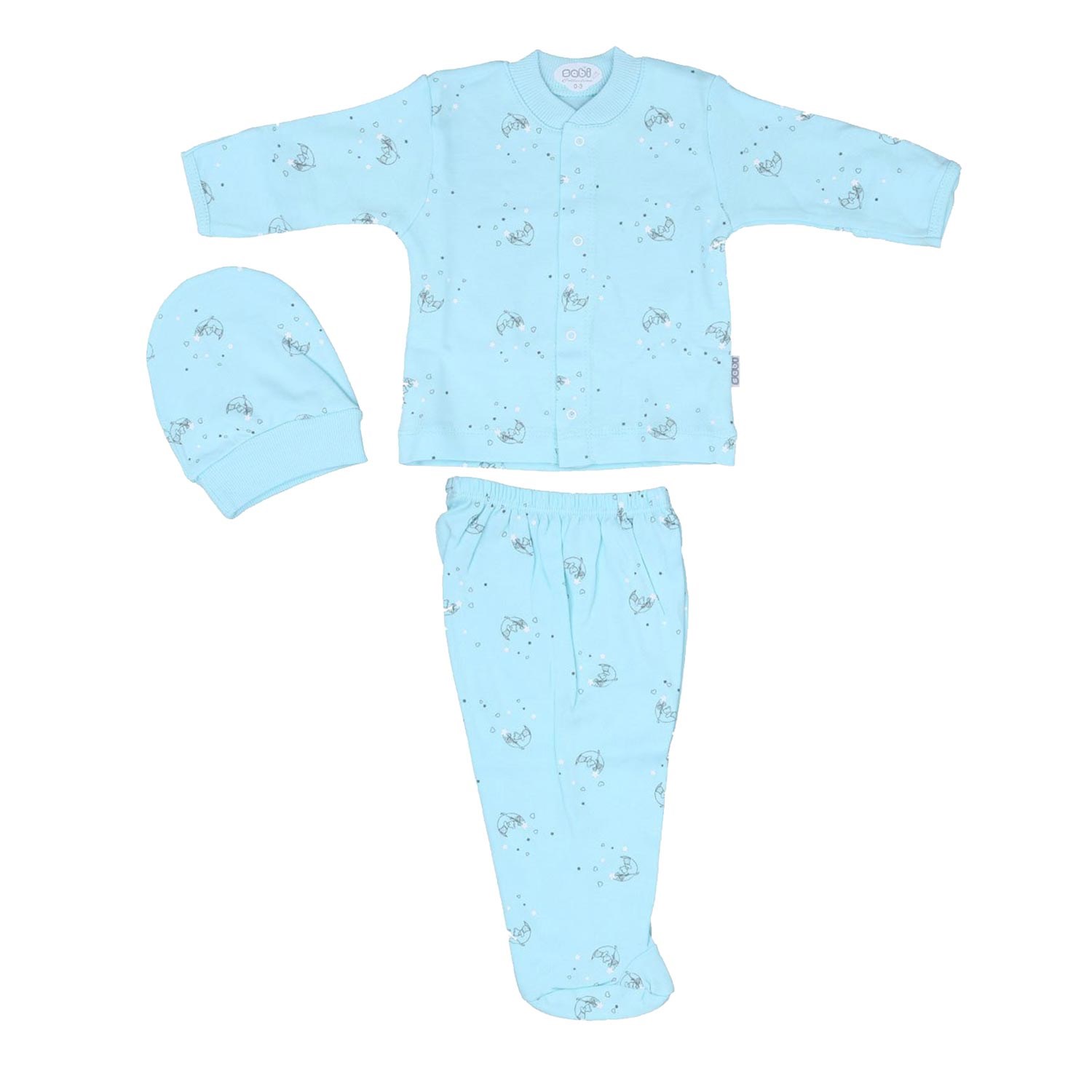 Sebi Bebe Bebek Pijama Takımı 2256 Turkuaz