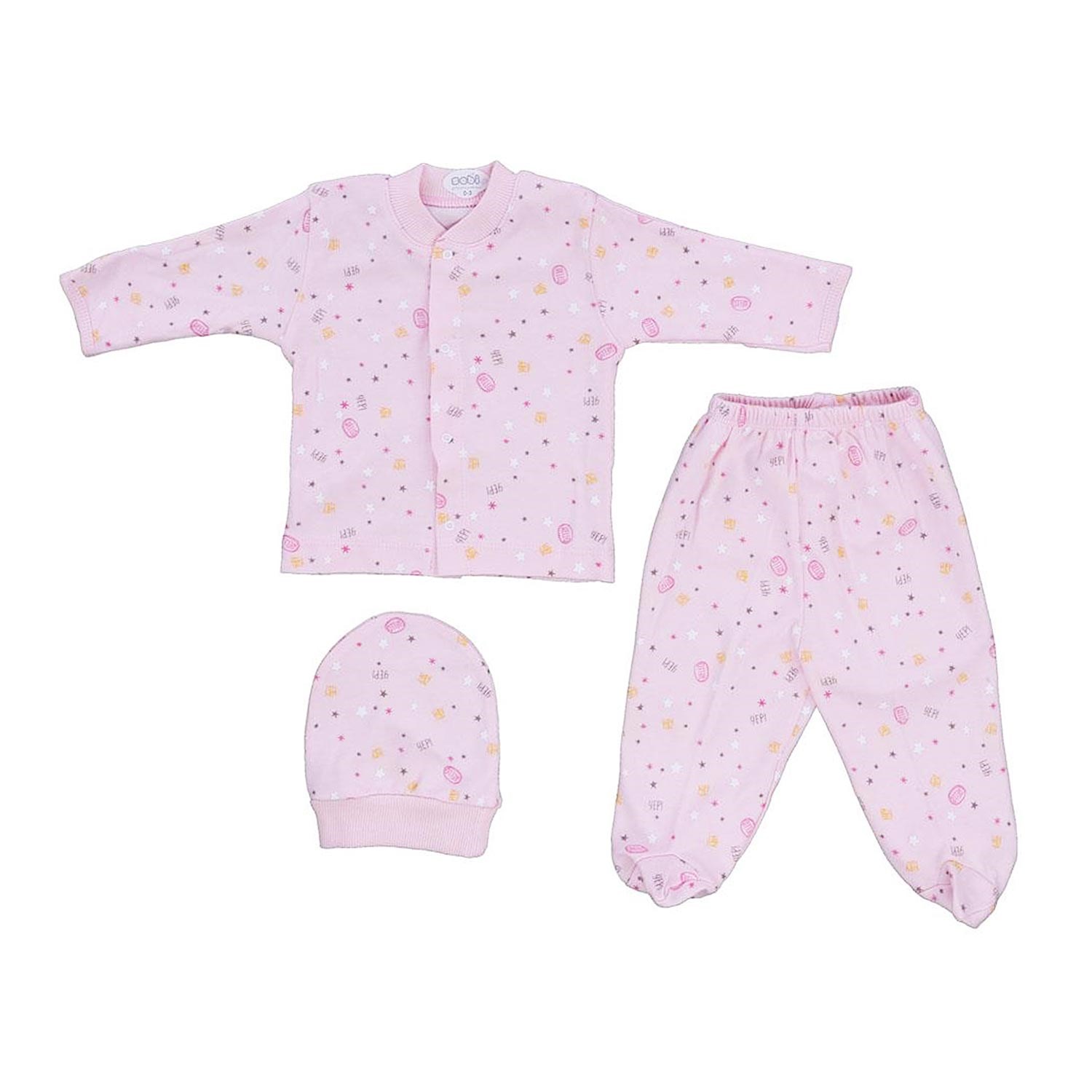 Sebi Bebe Hello Bebek Pijama Takımı 2257 Pembe