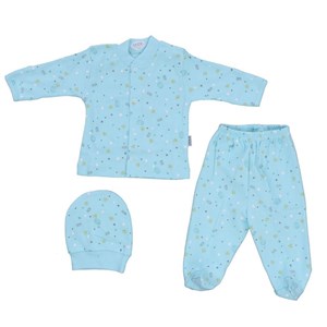 Sebi Bebe Hello Bebek Pijama Takımı 2257 Turkuaz