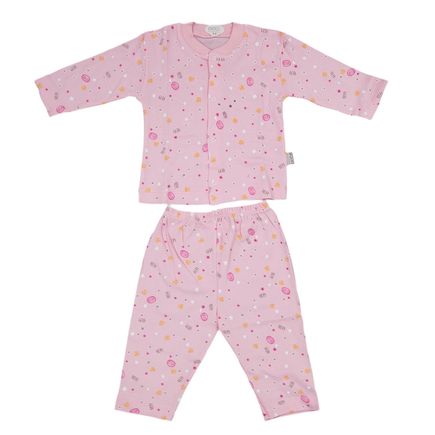 Sebi Bebe Hello Bebek Pijama Takımı 2321 Pembe