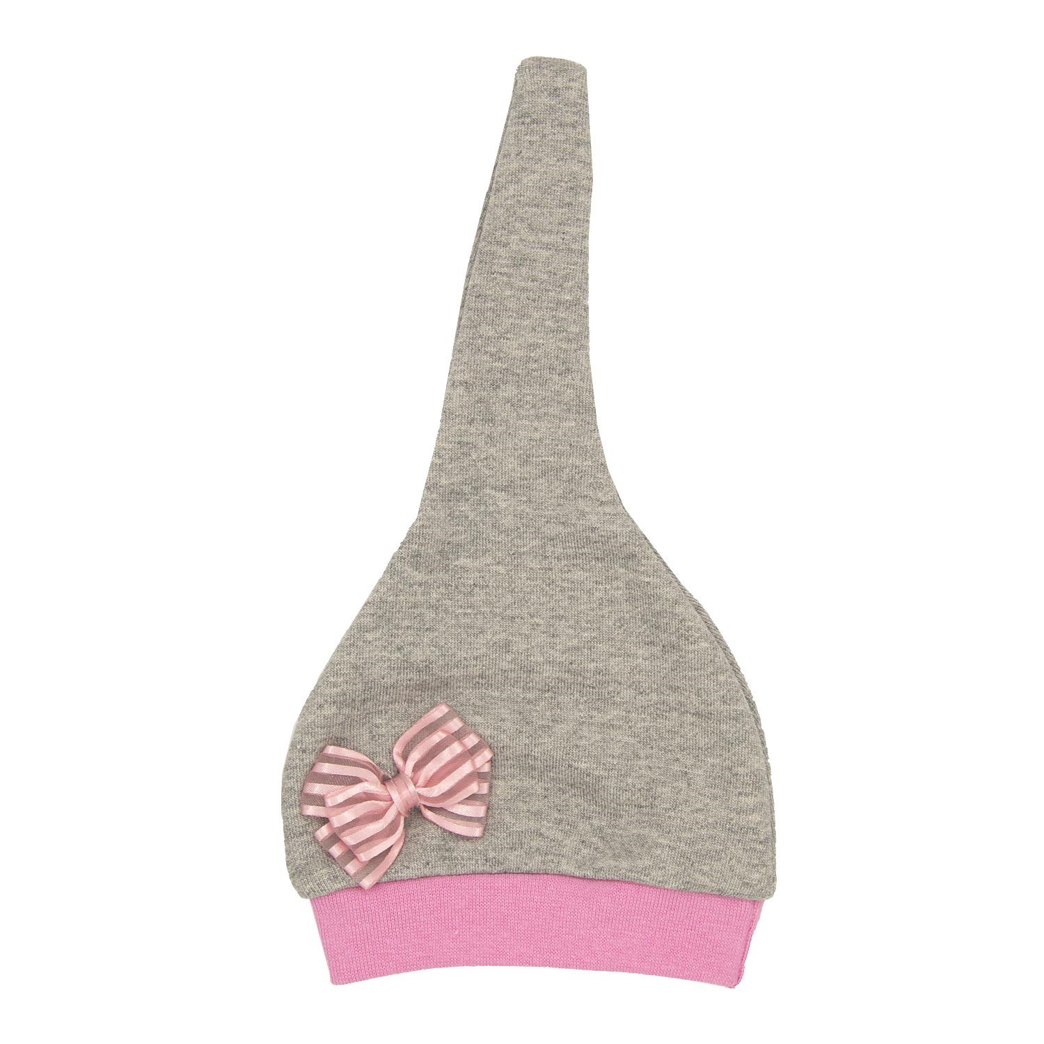 Sebi Bebe Bebek Şapkası 9517 Gri-Pembe