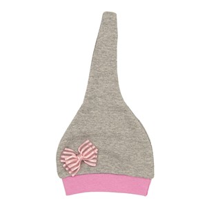 Sebi Bebe Bebek Şapkası 9517 Gri-Pembe