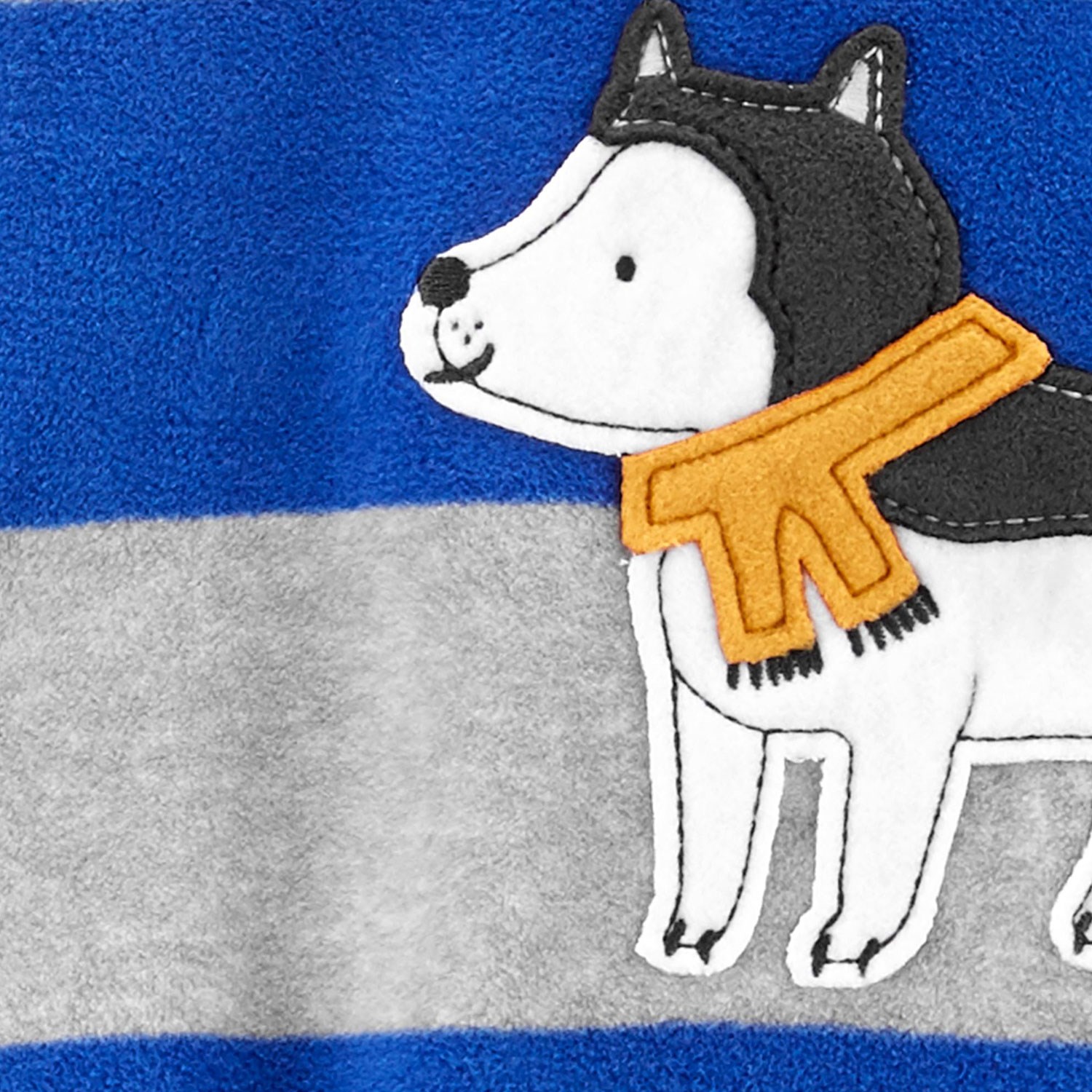 Carter's Patikli Polar Çocuk Pijama Tulumu Mavi