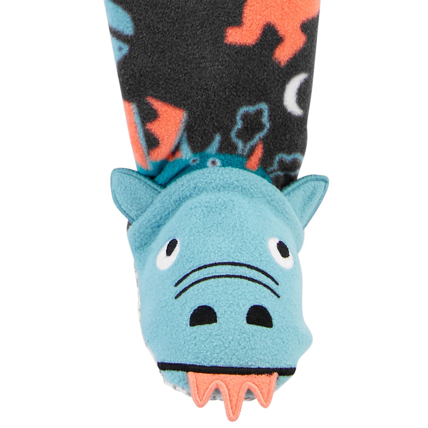 Carter's Patikli Polar Çocuk Pijama Tulumu Lacivert