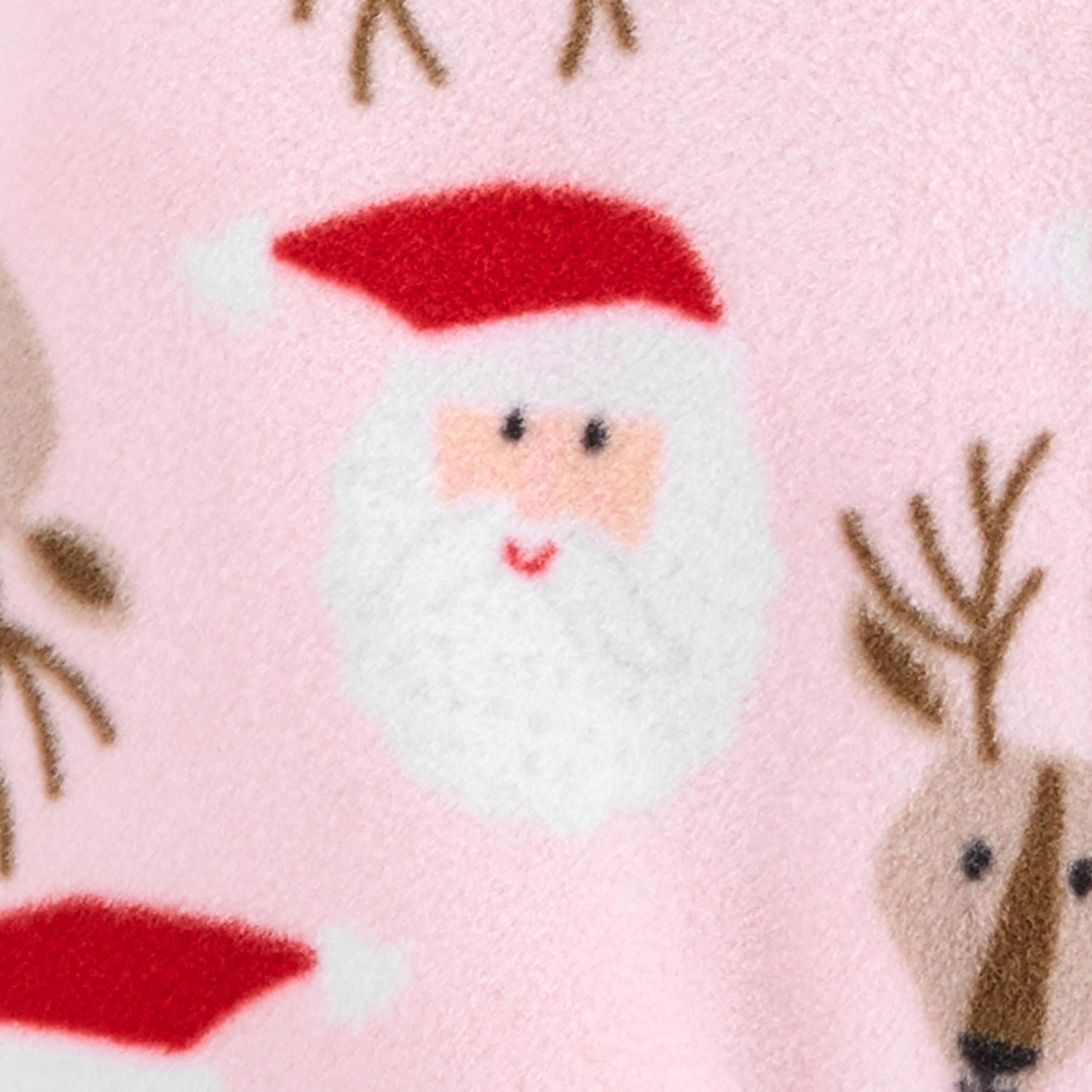Carter's Christmas Patikli Polar Bebek Tulumu 1J260810 Pembe