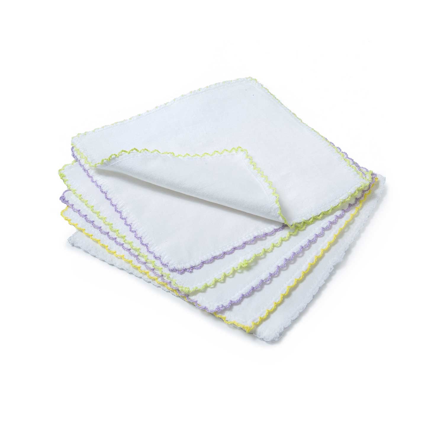 Babyjem Kroşetalı 6'lı Bebek Mendili 609 Beyaz