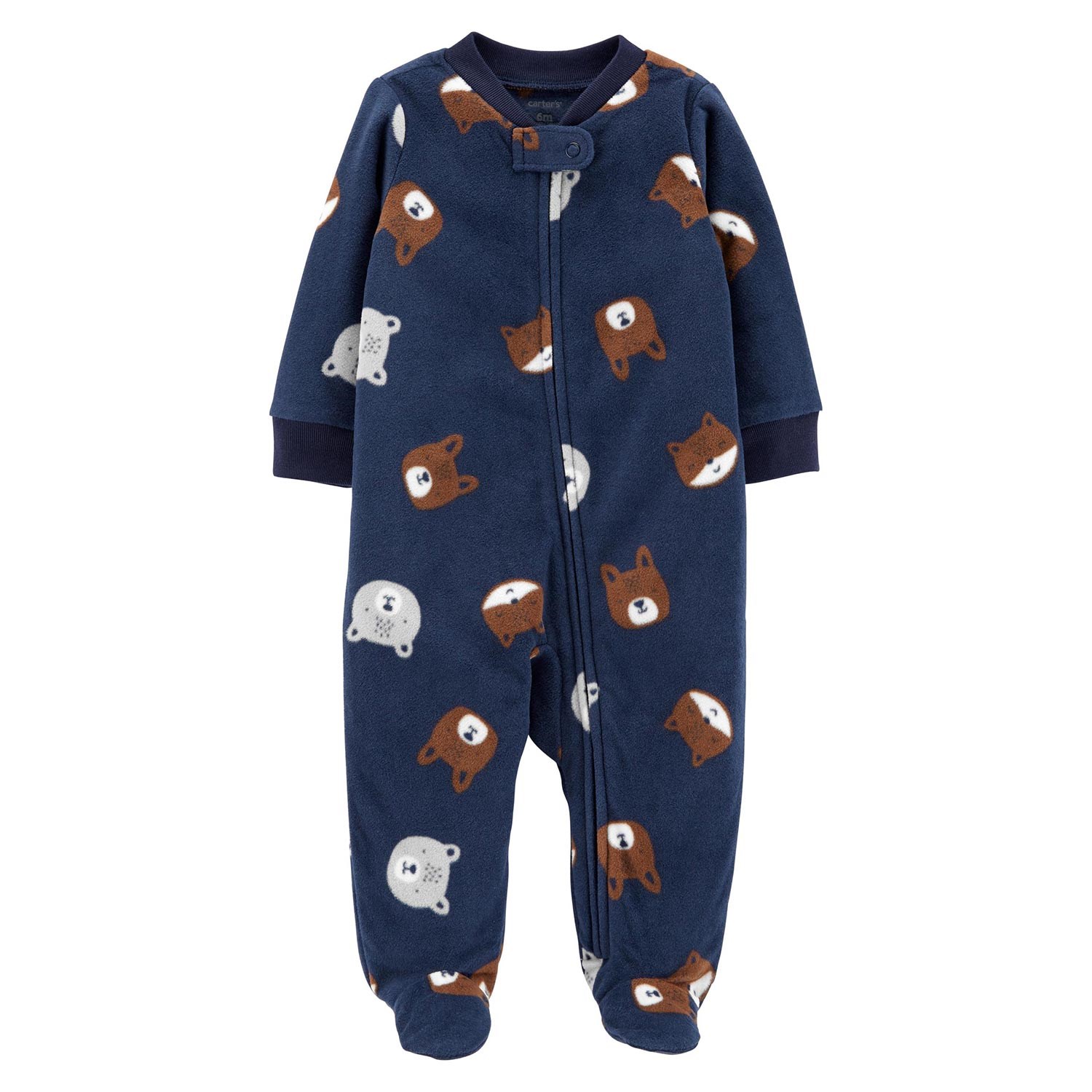 Carter's Hayvanlar Patikli Polar Bebek Tulumu 18478110 Lacivert