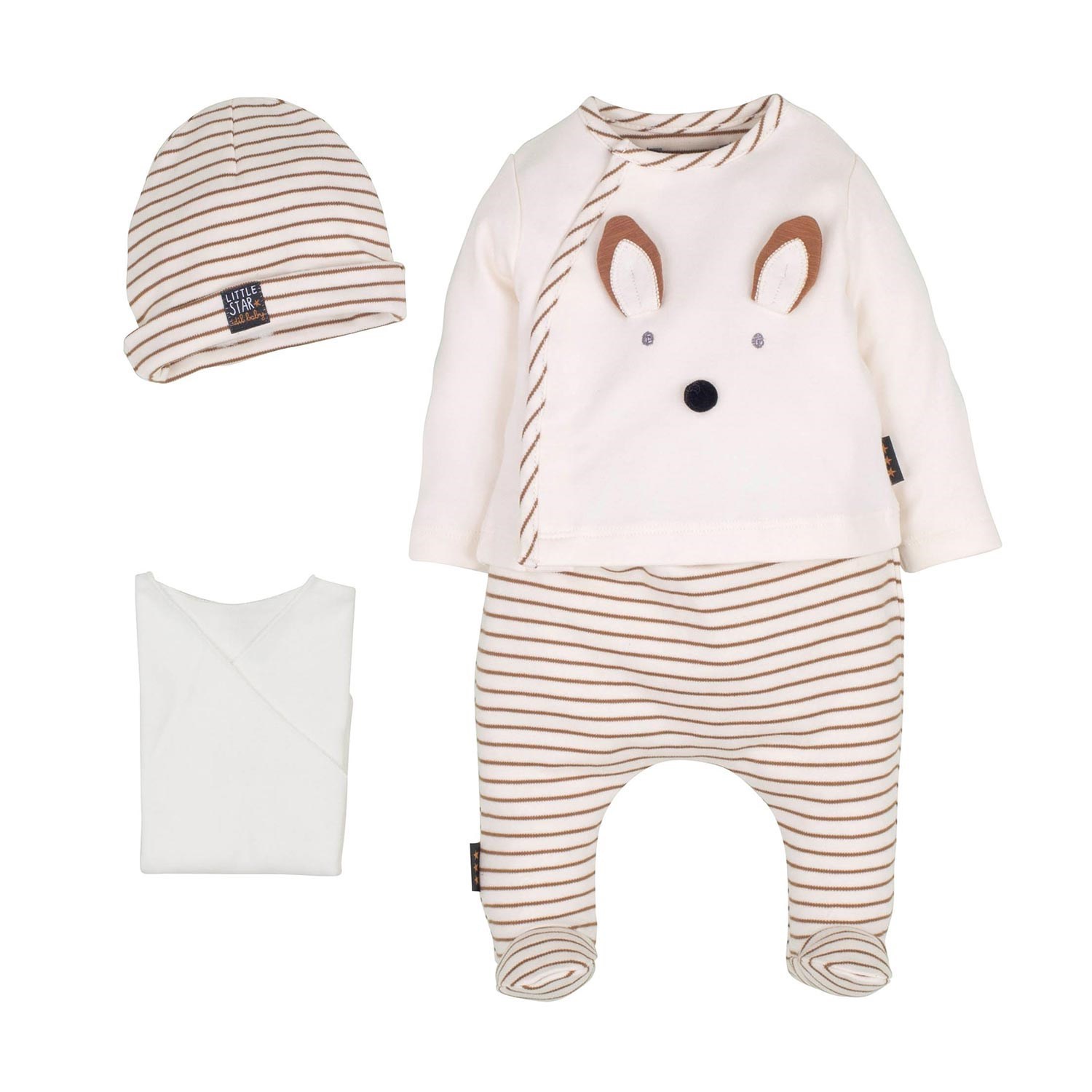 İdil Baby 4'lü Bebek Takımı 14162 Krem