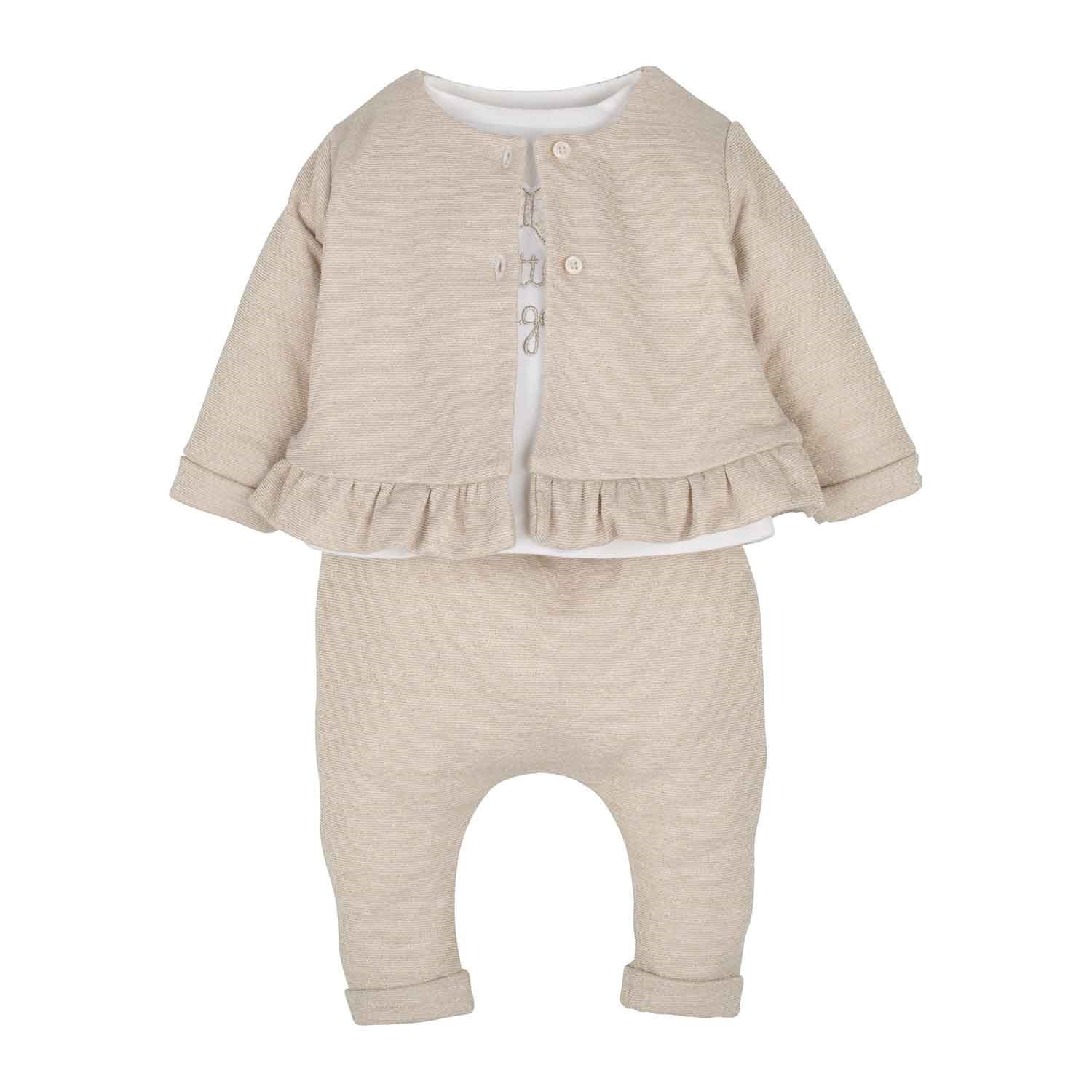 İdil Baby 4'lü  Bebek Takımı 14222 Simli