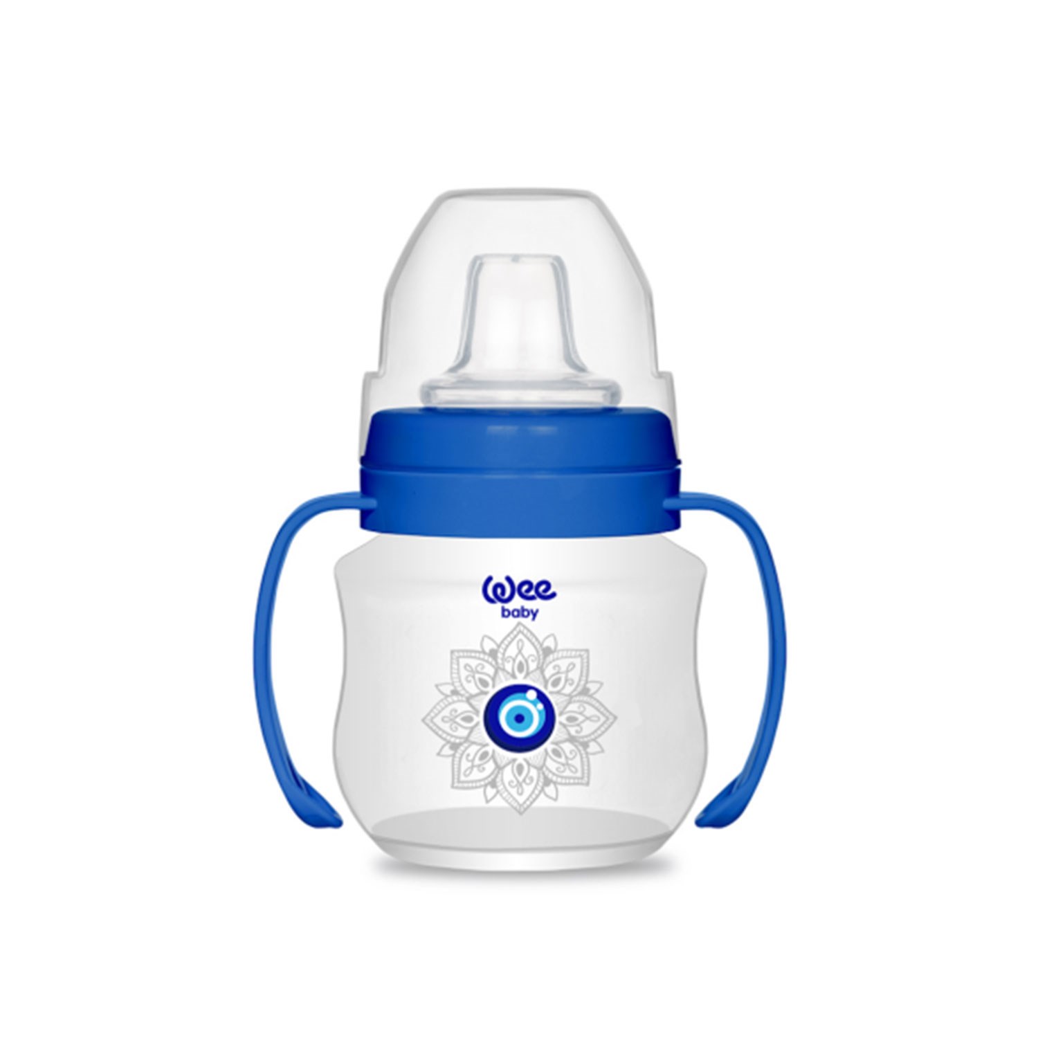 Wee Baby 262 Akıtmaz Kulplu PP Bardak 125 ml Lacivert